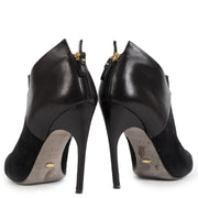 Sergio Rossi Black Suede Ankle Boots - Size 37 1/2