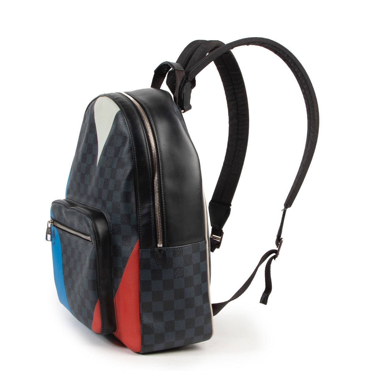 Veilig online kopen van een tweedehands authentieke Louis Vuitton Damier Cobalt America's Cup Regatta Josh rugzak aan de juiste prijs.