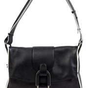 Delvaux Givry Black White Shoulder Bag
