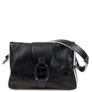 Delvaux Givry Black White Shoulder Bag