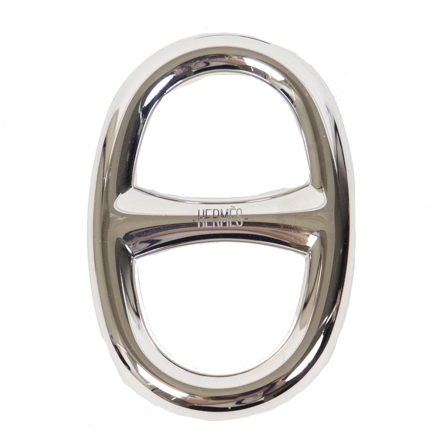 Hermes Palladium Chaine d'Ancre Scarf Ring