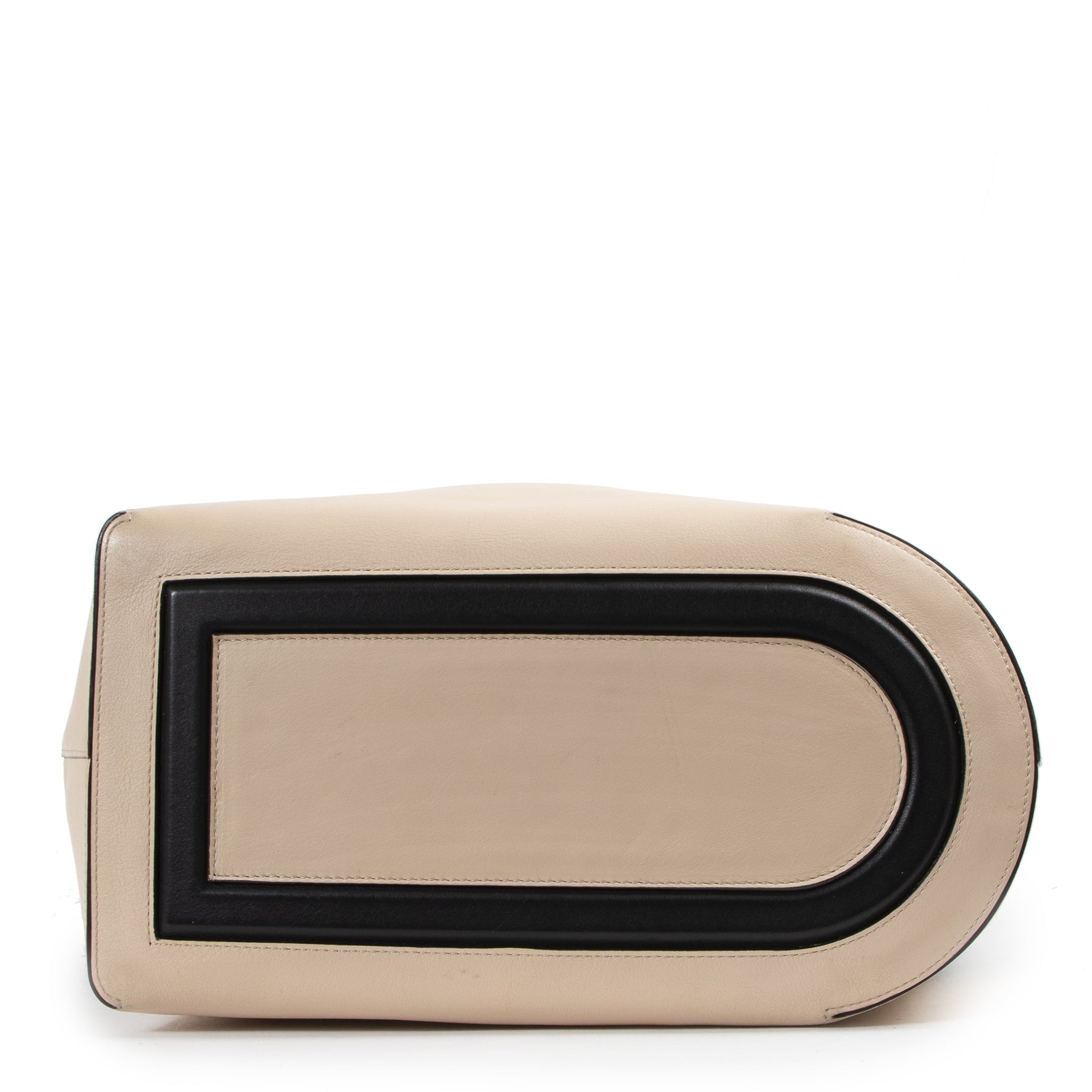 Delvaux Every D Hobo Allure Bicolore Noir-Nude