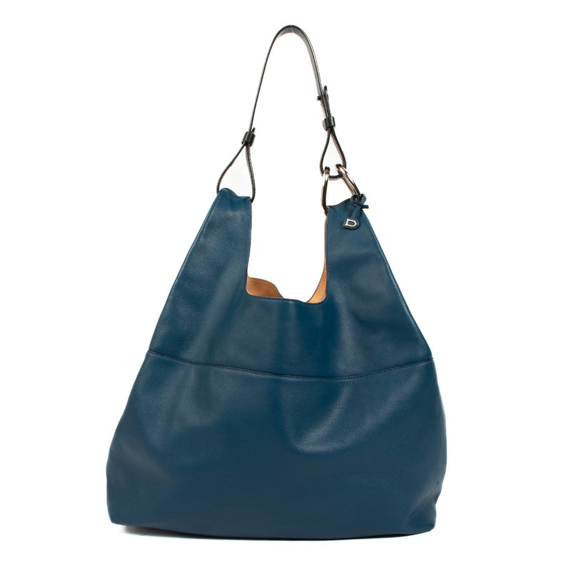 Delvaux Givry With Me Bleu de Prusse Polo Shoulder Bag