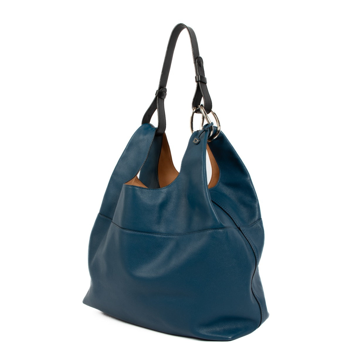 Delvaux Givry With Me Bleu de Prusse Polo Shoulder Bag