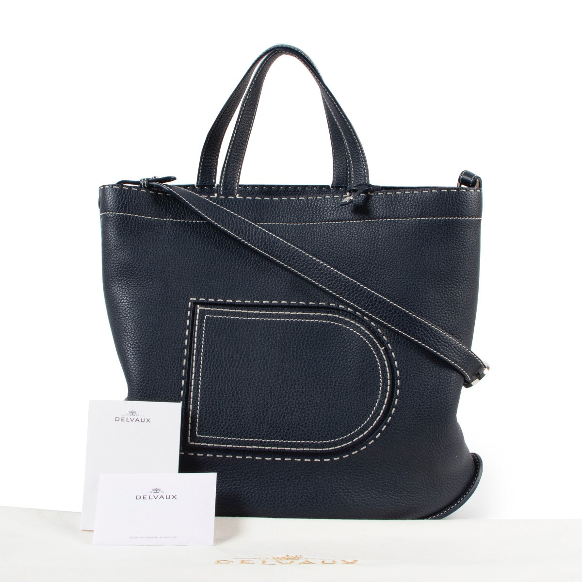 Buy an authentic second hand Delvaux Pin Cabas Surpiqué at Labellov