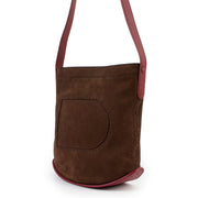100% authentic Delvaux Tabacco Brown Pin Daily Santiag Nubuck Shoulder Bag for the best price at Labellov secondhand luxury.
