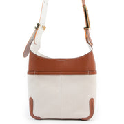 Shop safe online at Labellov in Antwerp this 100% authentic second hand Delvaux Beige So Cool Mini Crossbody Bag
