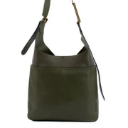 Shop safe online at Labellov in Antwerp, Brussels and Knokke this 100% authentic second hand Delvaux Kaki Calf Souple So Cool MM Shoulder Bag