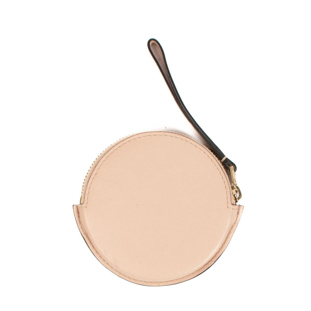 Shop an authentic preloved Delvaux Nude Calfskin Visite Masquée Round Apple Coin Purse on Labellov.com