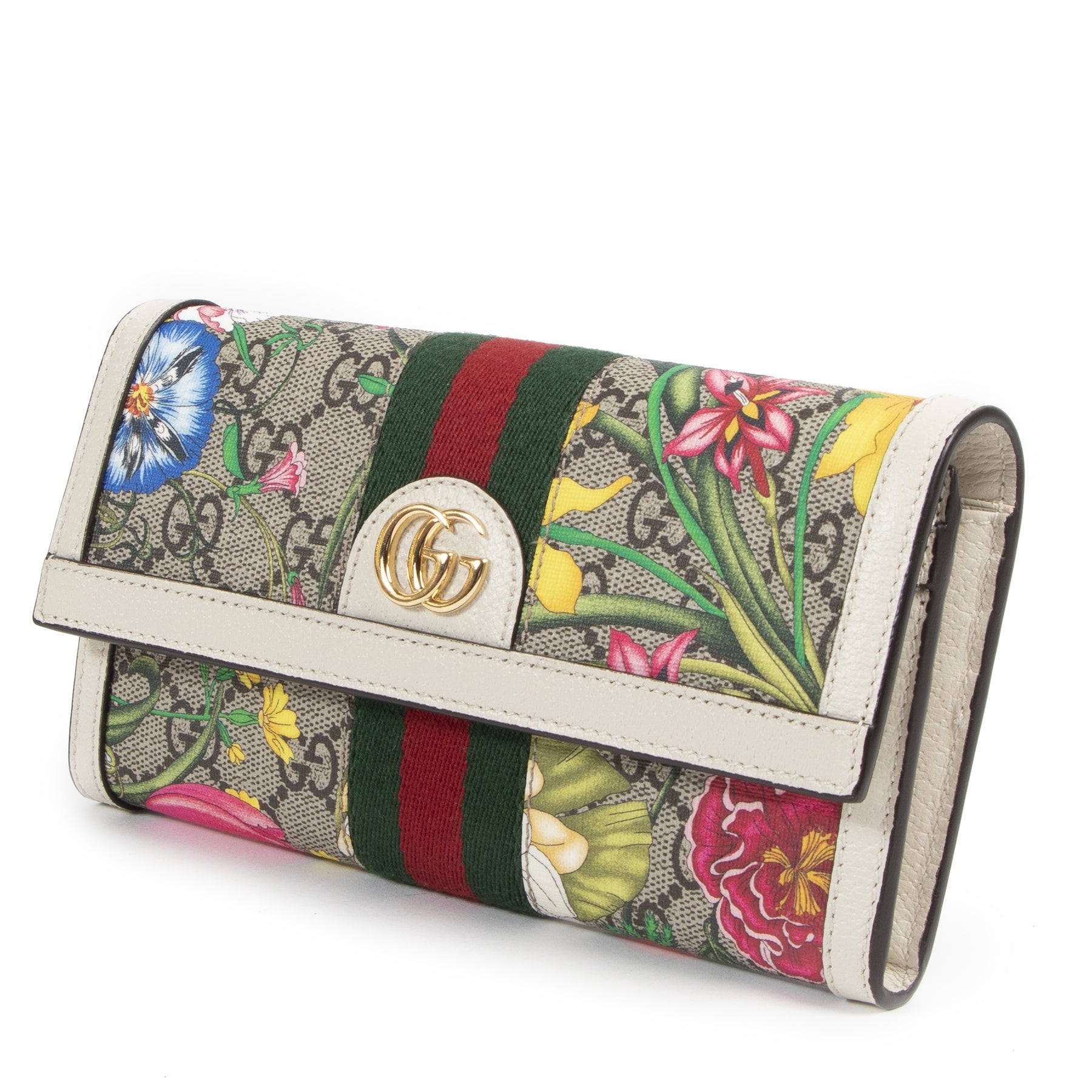 Gucci Ophidia GG Flora continental wallet