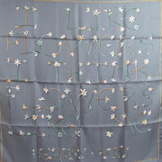 Silk, Carre, Flowers, Hermes, Labellov, Antwerp, Preloved,