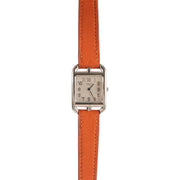 Buy an authentic second hand Hermès Cape Cod PM Orange Watch at Labellov