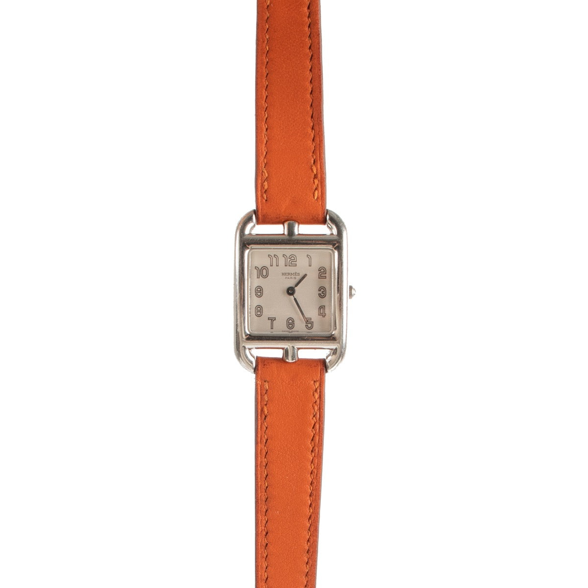Buy an authentic second hand Hermès Cape Cod PM Orange Watch at Labellov