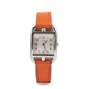 Buy an authentic second hand Hermès Cape Cod PM Orange Watch at Labellov