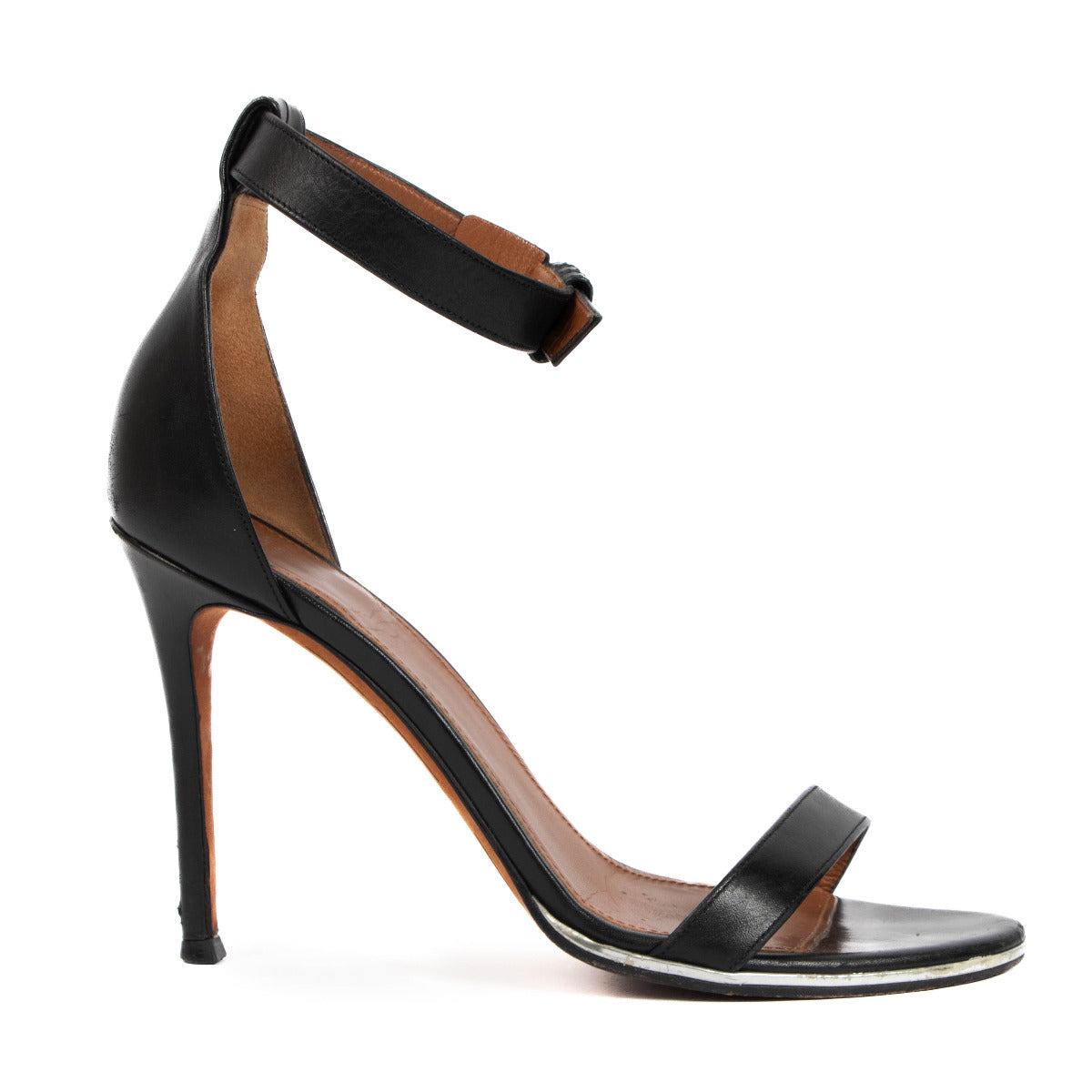 Givenchy Escarpins Manchette Cheville en Cuir Noir - taille 37