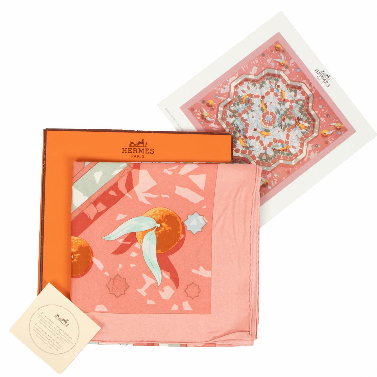 Shop 100% authentic second-hand Hermès Sous Les Oranges Scarf on Labellov.com