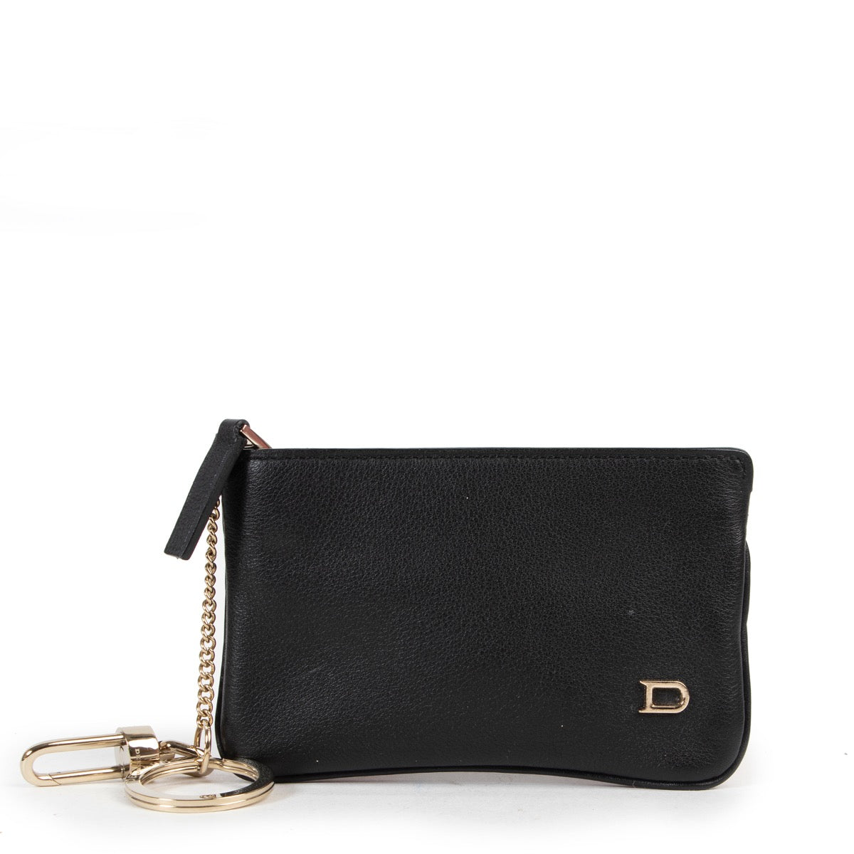Shop safe online authentic second hand Delvaux Black Keychain Wallet in very good condition and at the right price at Labellov in Antwerp Belgium.
