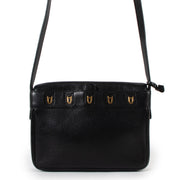 Shop safe online at Labellov in Antwerp this 100% authentic second hand Delvaux Black Pebbled Leather Fuiraire Crossbody Bag
