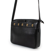 Shop safe online at Labellov in Antwerp this 100% authentic second hand Delvaux Black Pebbled Leather Fuiraire Crossbody Bag