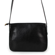 Shop safe online at Labellov in Antwerp this 100% authentic second hand Delvaux Black Pebbled Leather Fuiraire Crossbody Bag
