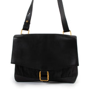 Shop safe online at Labellov in Antwerp this 100% authentic second hand Delvaux Black Toile De Cuir Shoulder Bag