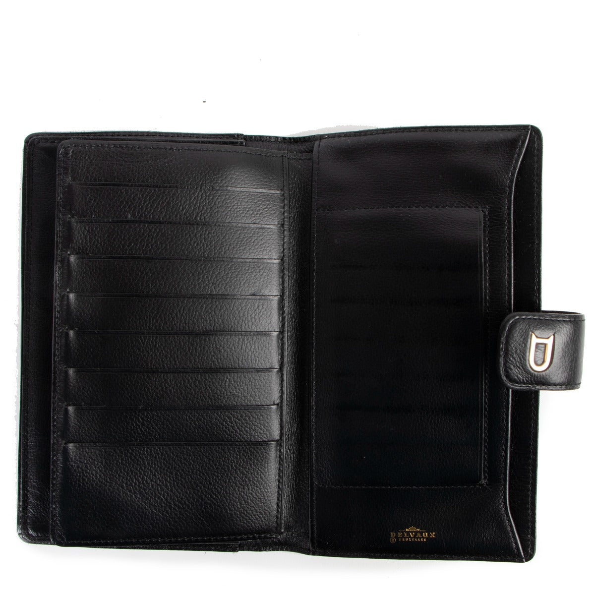 Delvaux Black Leather Wallet
