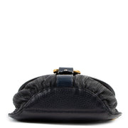 Delvaux Blue Listrac PM Toile De Cuir Crossbody Bag