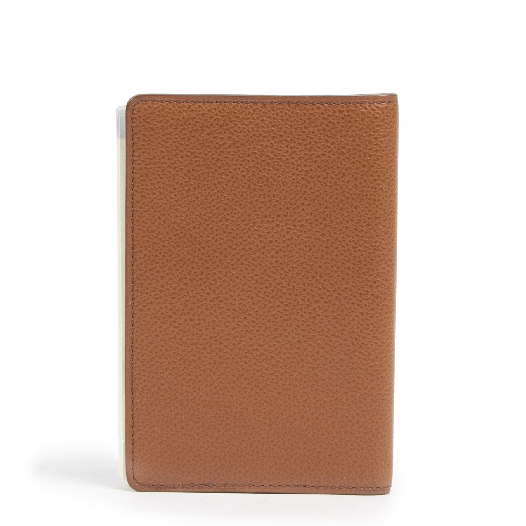 Authentique seconde-main vintage Delvaux Brown Leather Agenda Holder achète en ligne webshop LabelLOV