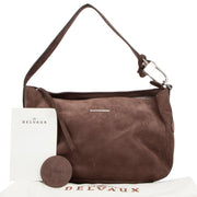 Delvaux Chicago Santiag Smoked Nubuck Shoulder Bag