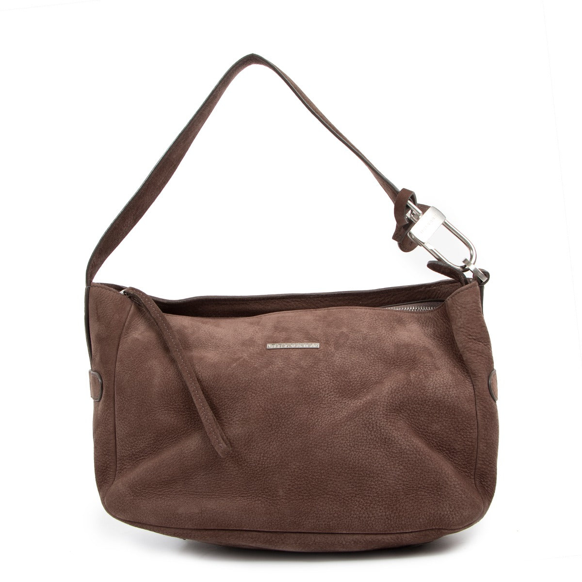 Delvaux Chicago Santiag Smoked Nubuck Shoulder Bag