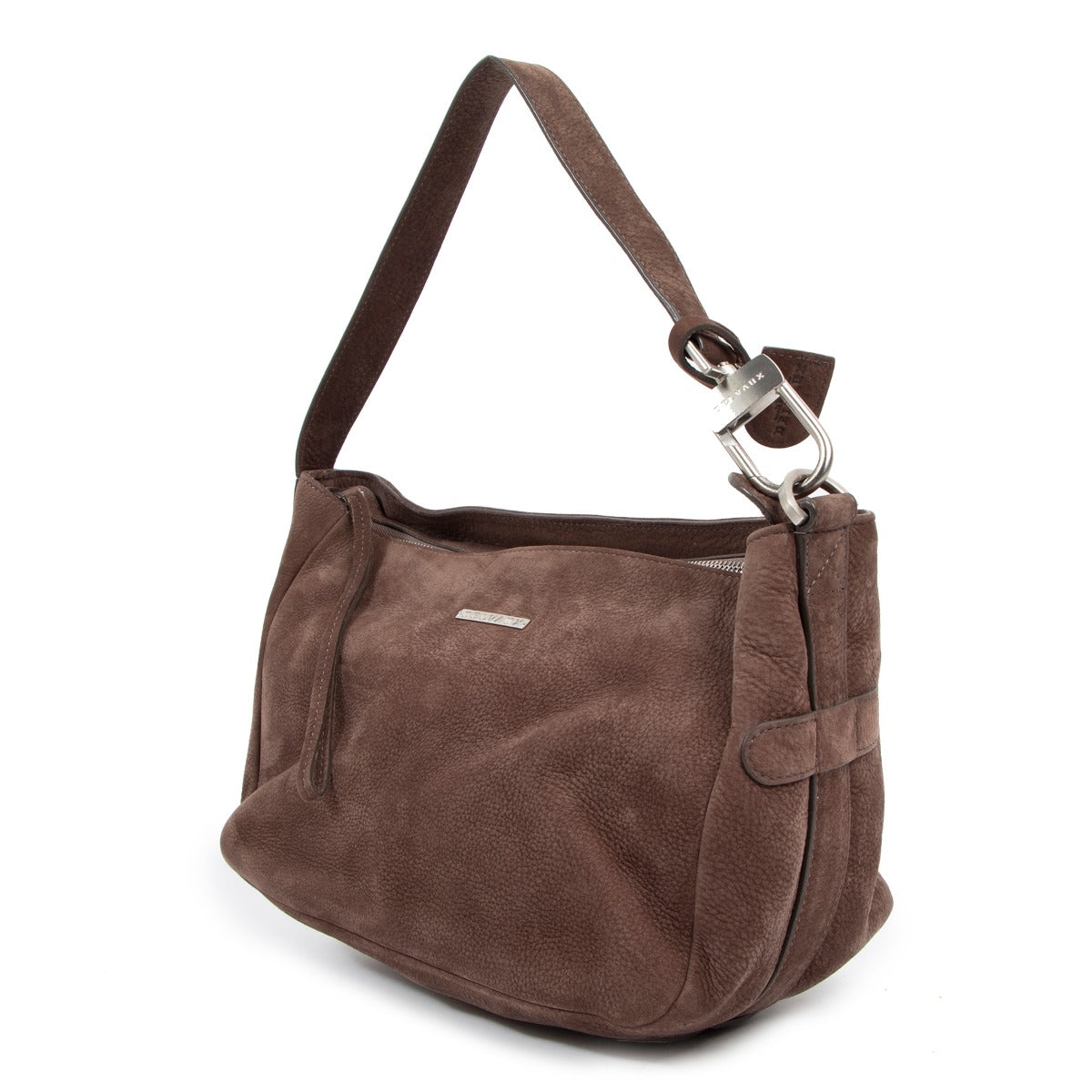 Sac bandoulière Delvaux Chicago Santiag en nubuck fumé