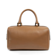Authentique seconde-main vintage Delvaux Cognac Louise Boston Bag achète en ligne webshop LabelLOV