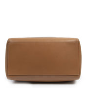 Authentic second-hand vintage Delvaux Cognac Louise Boston Bag buy online webshop LabelLOV