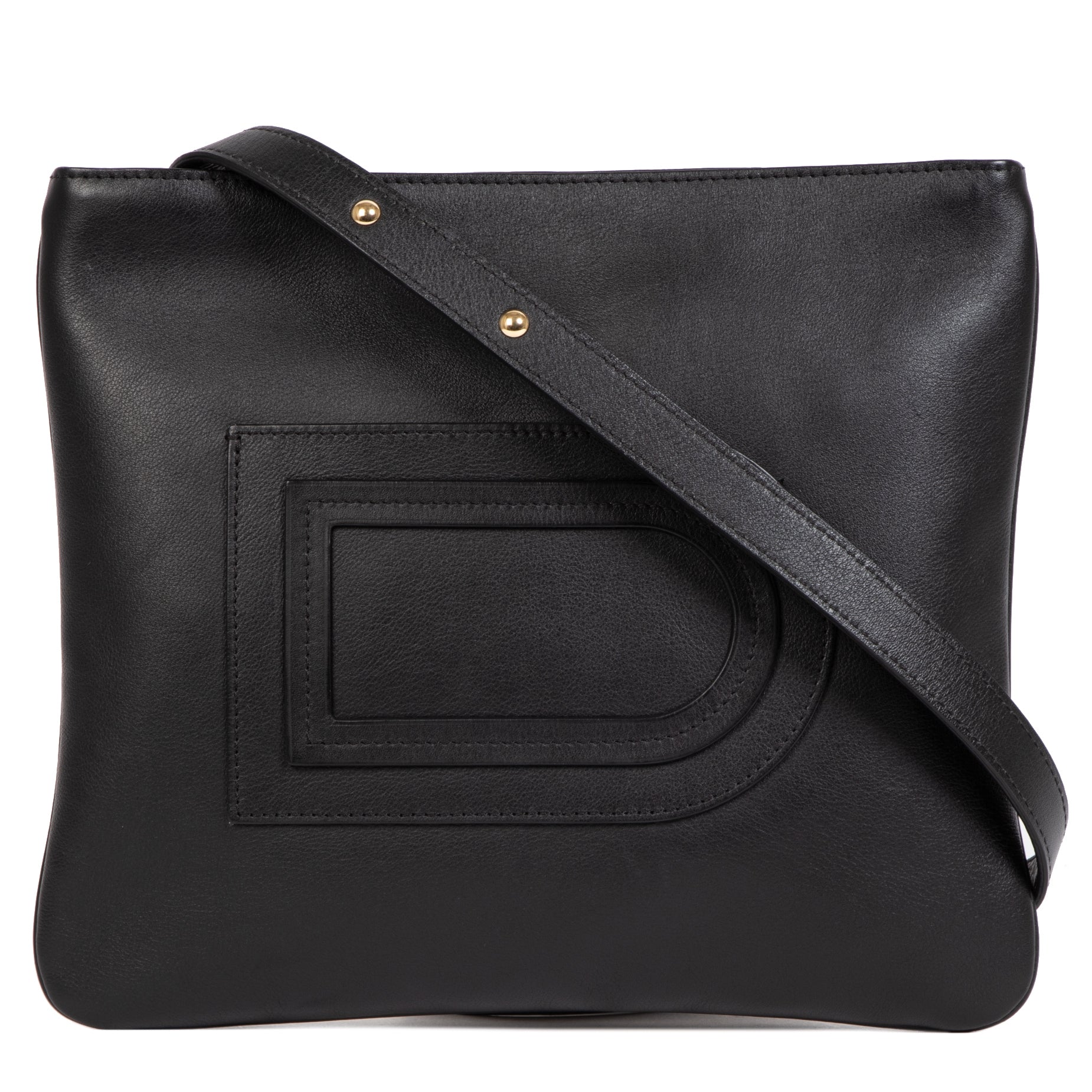 Authentique seconde-main vintage Delvaux Louise Plat Allure Crossbody Bag achète en ligne webshop LabelLOV