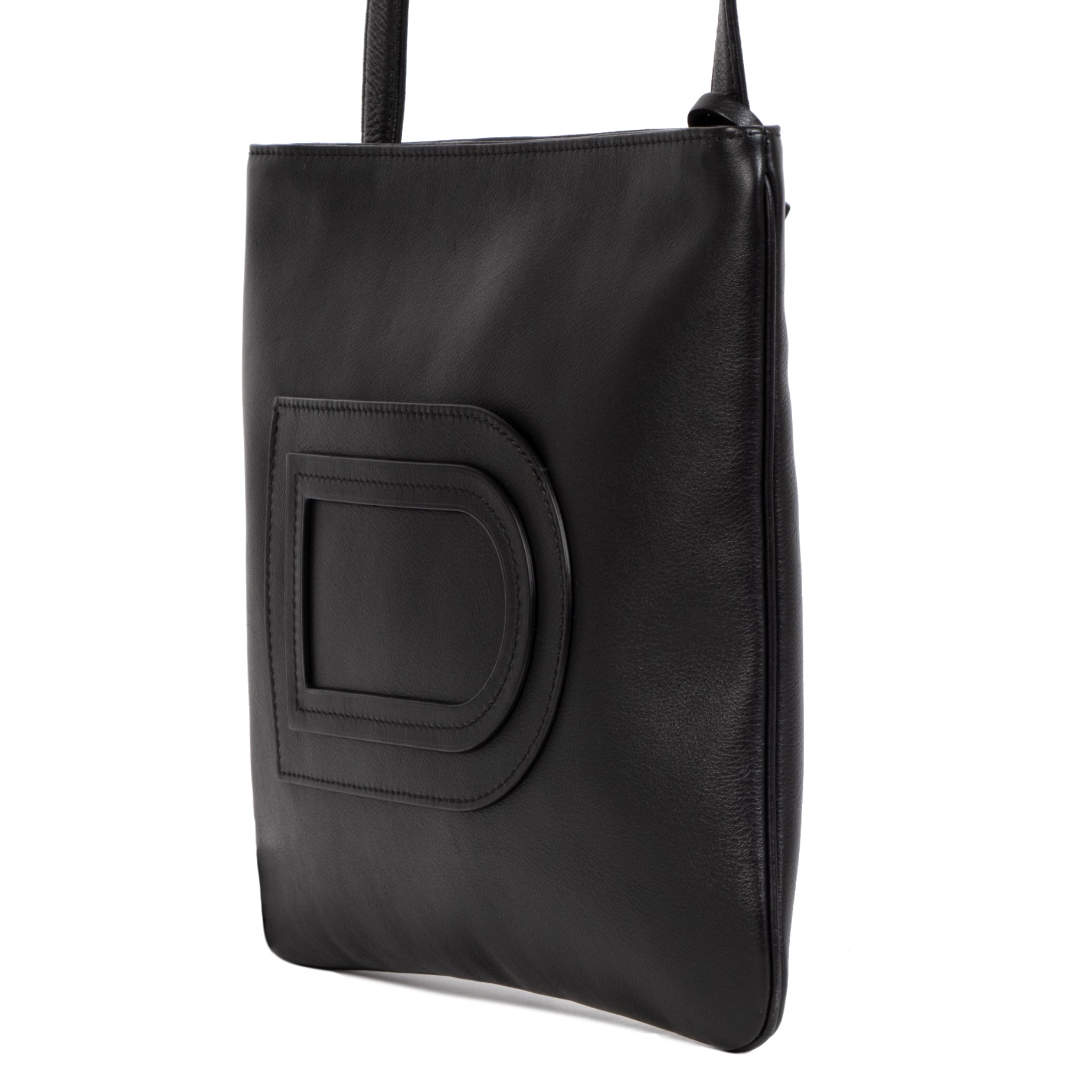 Authentieke tweedehands vintage Delvaux Louise Plat Allure Crossbody Bag koop online webshop LabelLOV