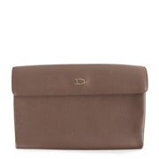 Delvaux Loto Taupe Leahter Wallet