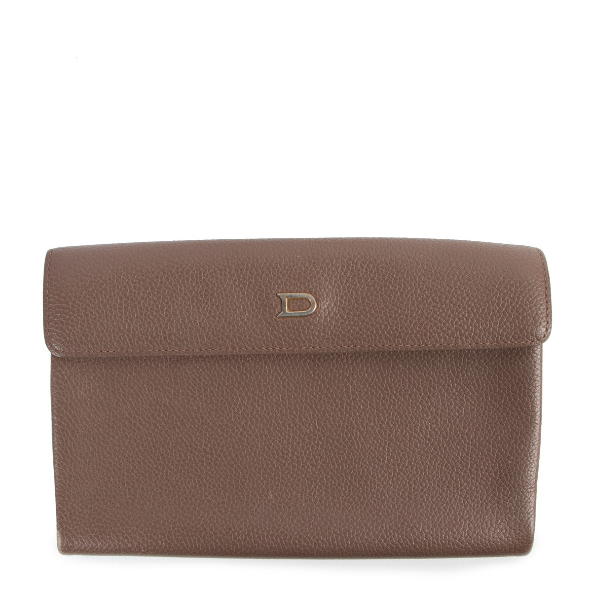 Delvaux Loto Taupe Leahter Wallet