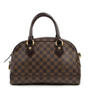 Authentic second-hand vintage Louis Vuitton Duomo Bowling Bag Ebene Damier buy online webshop LabelLOV