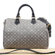 Authentieke tweedehands vintage Louis Vuitton Speedy 30 Bandoulière Monogram Idylle Handbag koop online webshop LabelLOV