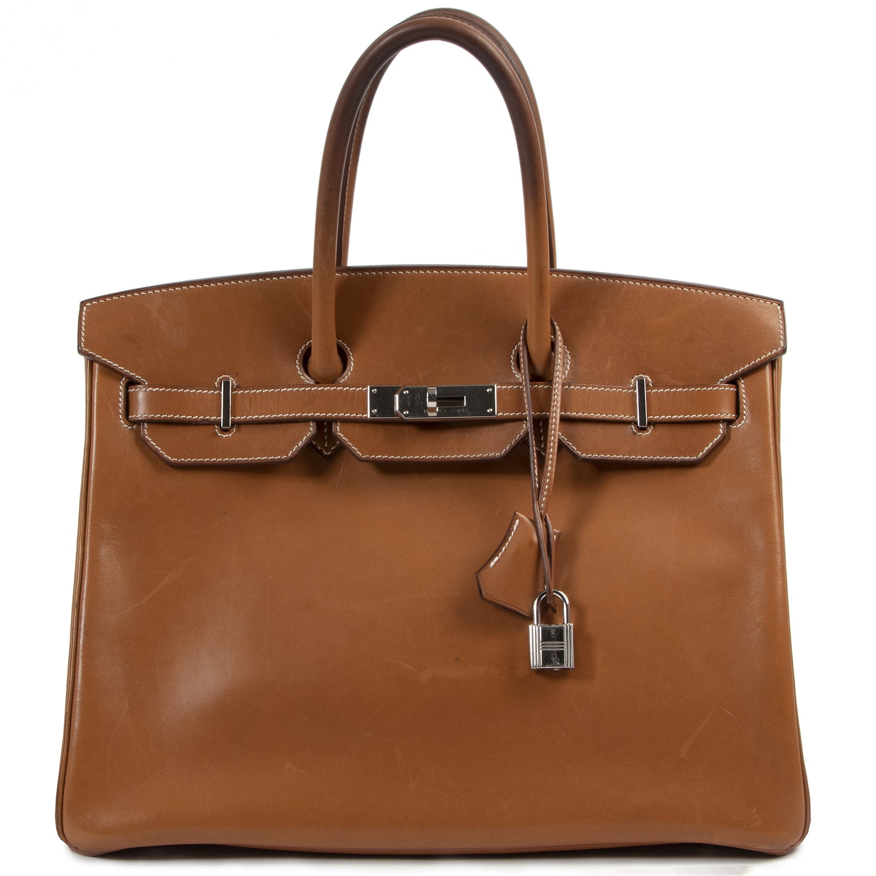 Hermès Birkin 35 Barenia Fauve PHW for the best price at Labellov