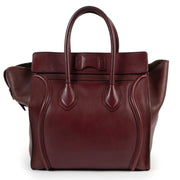 shop second hand authentic Celine Burgundy Mini Luggage Handbag at Labellov