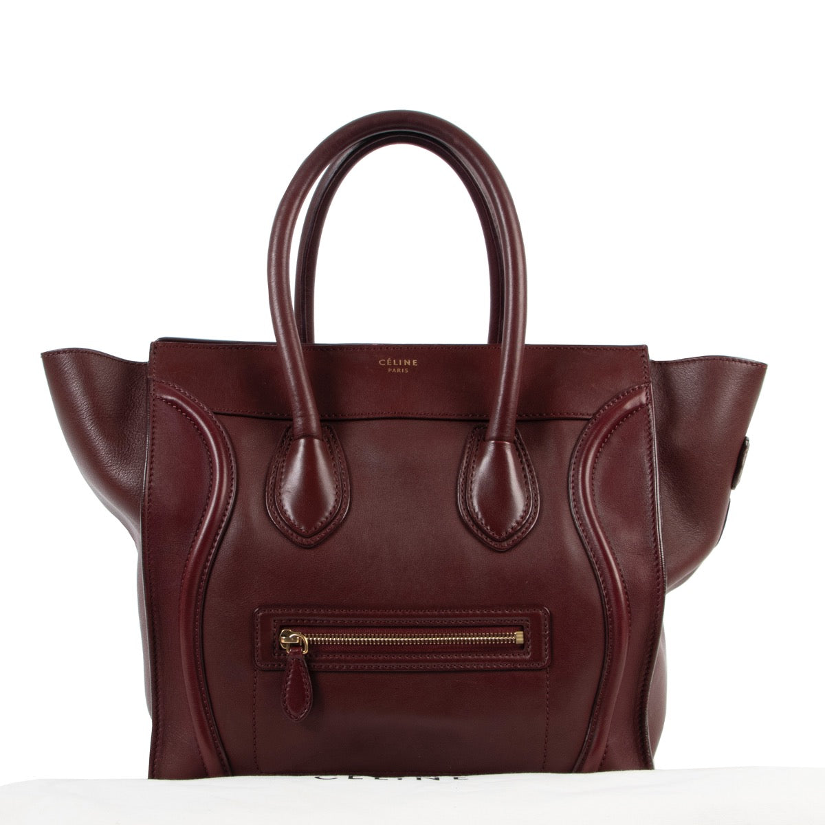 shop second hand authentic Celine Burgundy Mini Luggage Handbag at Labellov