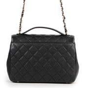 Veilig online kopen van authentieke Chanel Black Quilted Caviar Leather Flap Bag