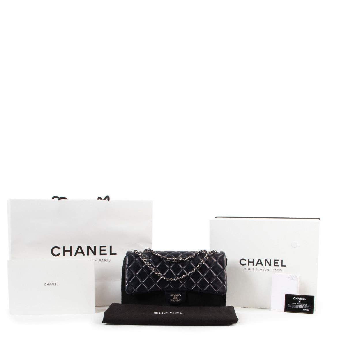 Chanel Blue Classic flap bag