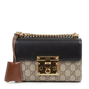 Authentieke Tweedehands Gucci Padlock GG Supreme Crossbody Bag juiste prijs veilig online shoppen luxe merken webshop winkelen Antwerpen België mode fashion