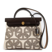 Hermès Herbag Zip 31 Circuit 24 Toile H Plume/Hunter GHW