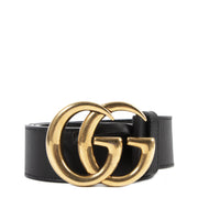 Gucci GG Black and Gold Buckle - size 85 for the best price at Labellov secondhand luxury