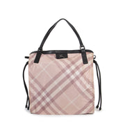 Safe and secure online shopping. Burberry Pink Nylon Nova Check Tote