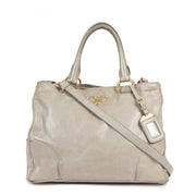 acheter en ligne seconde main Prada Grey Shine Shopping Tote