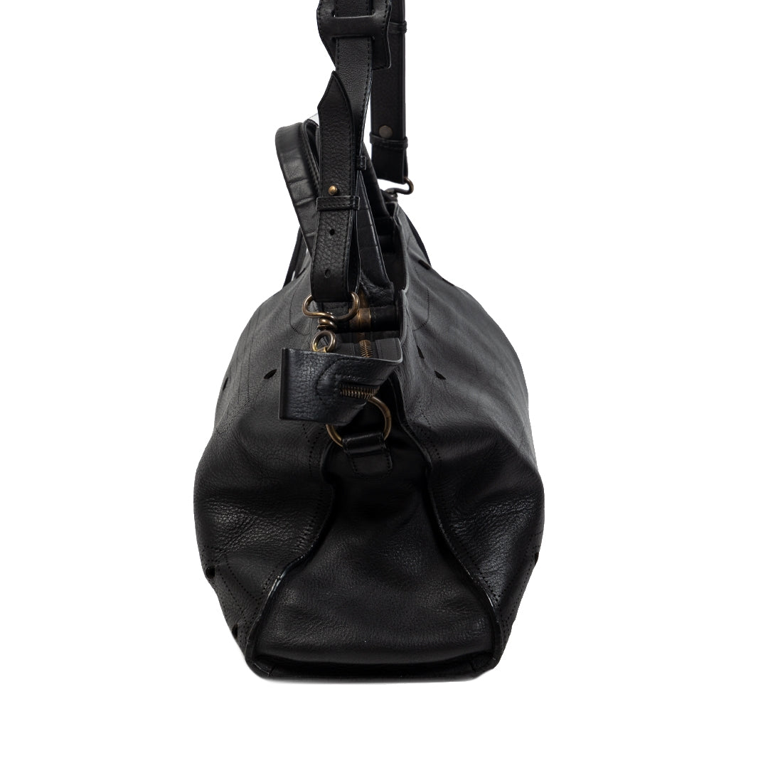 Authentieke Tweedehands Balenciaga Blackout AJ City Bag juiste prijs veilig online shoppen luxe merken webshop winkelen Antwerpen België mode fashion